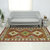 Hand-tufted wool area rug, 'Geometric Heritage' (5x8) - Multicolored Geometric Wool Area Rug (5x8) from India thumbail