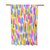 Silk shawl, 'Prismatic Rays' - Strokes of Mixed Bright Colors Hand Printed 100% Silk Shawl