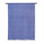 Schal aus Baumwolle und Seidenmischgewebe, 'Floating Leaves - Blaue Baumwolle und Seidenmischung mit schwimmendem Blattblockdrucktuch