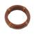 Wood bangle bracelet, 'Casual Charm' - Smooth Wood Bangle Bracelet Wrapped with Brown Cotton Cord