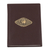 Diario de cuero, 'Elefante de oro - Diario de cuero marrón con emblema de elefante y papel hecho a mano