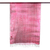 Schal aus gefärbter Baumwolle, „Ruby Tides“ – Handgefertigter Schal aus gefärbter, rubinroter Baumwolle mit Fransen