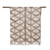Mantón de lana teñido anudado, 'Chestnut Triangles' - Mantón de lana teñido anudado en castaño de la India