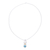 Citrine pendant necklace, 'Sunny Horizon' - Citrine Composite Turquoise Sterling Silver Pendant Necklace