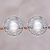 Knopfohrringe aus Zuchtperlen - Ohrringe mit Zierperlen und Scroll-Knopf aus Sterlingsilber