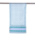 Cotton scarf, 'Paisley Elegance' - Blue White and Green Paisley Chevron Vines Cotton Scarf (image 2c) thumbail