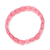 Agate beaded stretch bracelet, 'Harmonious Beauty in Pink' - Agate Beaded Stretch Bracelet in Pink from India