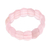 Aventurine beaded stretch bracelet, 'Ice Roses' - Pastel Pink Aventurine Beaded Stretch Bracelet from India