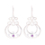 Amethyst and blue topaz dangle earrings, 'Graceful Swings' - Amethyst and Blue Topaz Dangle Earrings from India