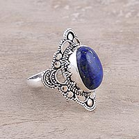Featured review for Lapis lazuli cocktail ring, Blue Tradition