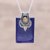Collar colgante de lapislázuli y citrino, 'Royal Talisman' - Collar colgante real de lapislázuli y plata de ley
