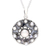 Cultured freshwater pearl pendant necklace, 'Ocean Bliss' - Sterling Silver and White Cultured Freshwater Pearl Necklace