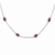 Granat-Station-Halskette - Halskette „Drifting Blooms Station“ aus Granat und Sterlingsilber