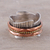 Sterling silver meditation ring, 'Eclectic Union' - Sterling Silver Copper and Brass Spinner Meditation Ring thumbail