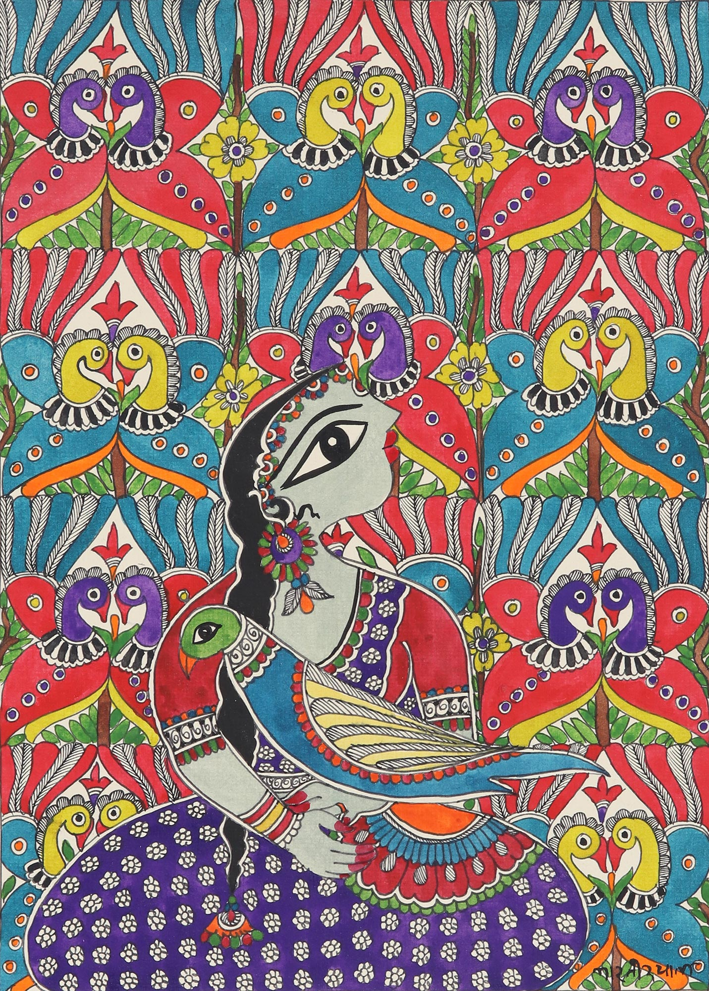 madhubani art human figure