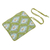 Cotton jewelry roll, 'Light Olive Keeper' - Light Olive Cotton Jewelry Roll Crafted in India (image 2e) thumbail