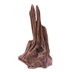 Driftwood sculpture, 'Memories of the Woods II' - Signed Artisan Crafted Driftwood Sculpture from India