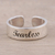 Sterling silver wrap ring, 'Be Fearless' - Handcrafted Sterling Silver Wrap Ring from India