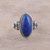Lapis lazuli cocktail ring, 'Vast Sky' - Oval Lapis Lazuli and Sterling Silver Cocktail Ring
