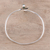 Onyx cuff bracelet, 'Modern Delhi Vibe' - Sterling Silver and Green Onyx Minimalist Cuff Bracelet (image 2c) thumbail