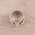 Rainbow moonstone meditation spinner ring, 'Serene Rotation' - Sterling Silver Copper Rainbow Moonstone Meditation Ring (image 2b) thumbail