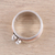Cultured pearl meditation spinner ring, 'Nestled Trio' - Cultured Pearl and Metal Trio Meditation Spinner Ring (image 2c) thumbail