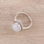 Rainbow moonstone cocktail ring, 'Cloud Queen' - Square Rainbow Moonstone and Sterling Silver Cocktail Ring (image 2c) thumbail