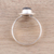 Labradorite cocktail ring, 'Stormy Moon' - Round Labradorite Sterling Silver Rope Motif Cocktail Ring (image 2c) thumbail