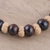 Bone beaded necklace, 'Natural Woman' - Handcrafted Brown Buffalo Bone on Tan Cotton Beaded Necklace (image 2c) thumbail
