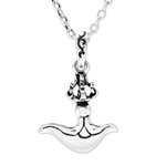 Sterling silver pendant necklace, 'Graceful Swing' - Elegant Sterling Silver Pendant Necklace from India