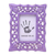 Wood photo frame, 'Purple Bliss' (4x6) - Lilac Purple Shabby Chic Mango Wood Photo Frame 4x6 Inch (image 2a) thumbail