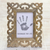 Wood photo frame, 'Lacy Symmetry' (4x6) - Hand Carved Openwork Scrolls Mango Wood Photo Frame (4x6) (image 2) thumbail