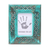 Wood photo frame, 'Blossom Meadow' (4x6) - Green Hand Carved Flower Cutouts Wood Photo Frame (4x6) (image 2a) thumbail