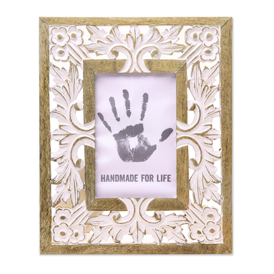 Mango Wood Photo Frame Crafted in India (4x6)