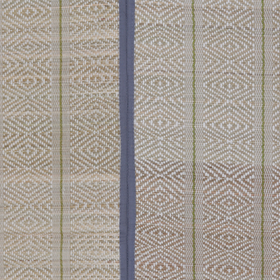 Flächenteppich aus Baumwolle und Grasschilf, 'Classic Grey' (3x5) - Flächenteppich aus Baumwolle und Grasschilf in Grau und Elfenbein (3x5)