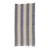 Cotton and grass reed blend area rug, 'Diamond Stripes' (2x4) - Cotton and Grass Reed Area Rug in Blue and Ivory (2x4) thumbail