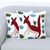 Cotton cushion covers, 'Joyful Joey' (pair) - 2 Aari Embroidery Folk Art Kangaroo Cotton Cushion Covers