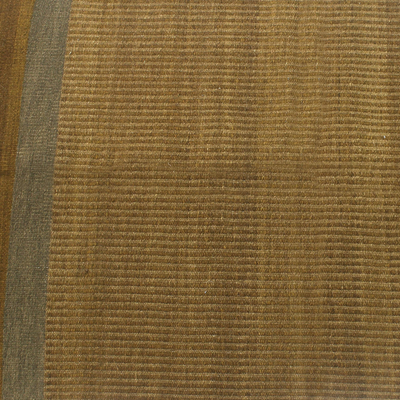 Alfombra de lana, (3x5) - Alfombra de área de lana tejida a mano en tono tierra (3x5) de la India