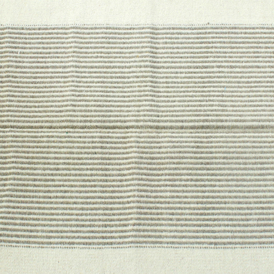 Wollteppich, (3x5) - Handgewebter Wollteppich mit elfenbeinfarbenen Rändern (3x5) aus Indien