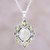 Peridot and prehnite pendant necklace, 'Glory of Green' - Peridot and Prehnite Pendant Necklace from India