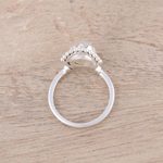 Rainbow moonstone cocktail ring, 'Morning Rainbow' - Handmade Rainbow Moonstone Cocktail Ring from India