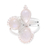 Rainbow moonstone cocktail ring, 'Triple Elegance' - Three-Stone Rainbow Moonstone Cocktail Ring from India