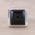 Onyx ring, 'Might' - Modern Black Onyx Ring Crafted in India (image 2b) thumbail