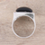 Onyx ring, 'Might' - Modern Black Onyx Ring Crafted in India (image 2c) thumbail