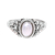Cultured pearl cocktail ring, 'Peaceful Glow' - Dot Motif Cultured Pearl Cocktail Ring from India