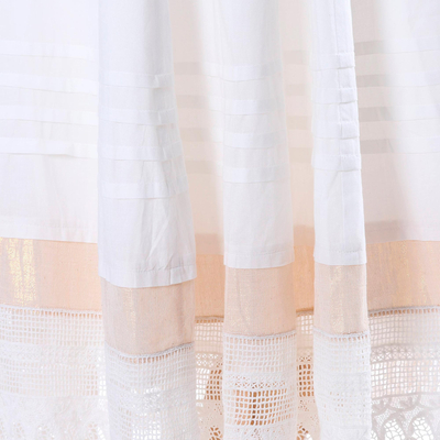 Falda de algodón - Falda larga de algodón artesanal de la India