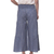Viscose culottes, 'Floral Comfort' - Printed Floral Viscose Culottes in Blue from India (image 2c) thumbail