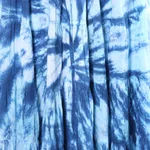 Tie-dyed cotton skirt, 'Azure Joy' - Tie-Dyed Cotton Skirt in Azure from India