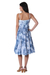 Tie-dyed cotton dress, 'Denim Ecstasy' - Tie-Dyed Cotton Dress in Denim from India (image 2b) thumbail