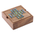 Wood 2-in-1 board game, 'Indoor Fun' - Wood and Glass 2-in-1 Board Game from India (image 2c) thumbail